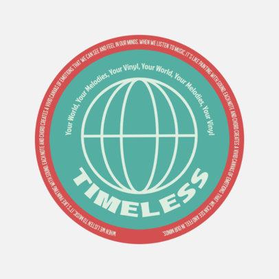 Logo Maker With a Music Phrase for a Vinyl Store 6668h