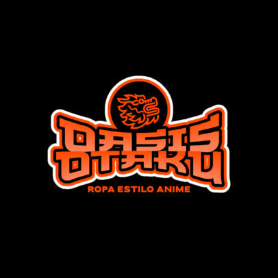 Anime Clothing Logo Maker for a Fashion Store