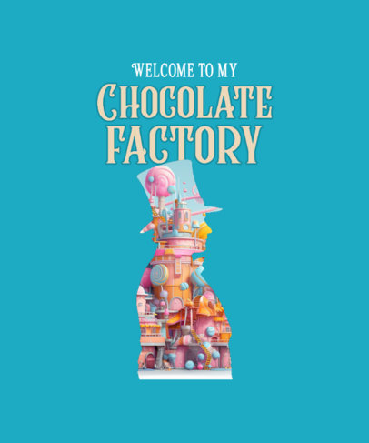Online T-Shirt Design Generator With a Wonka-Inspired Graphic