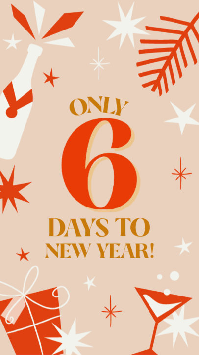 Countdown-Themed Instagram Story Template for New Year's Day