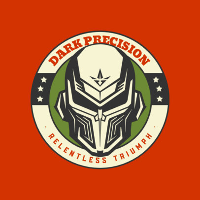 Online Logo Template for an Airsoft Team Featuring a Warrior Head 6696f