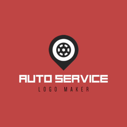 Auto Service Logo Maker with Wheel Icon