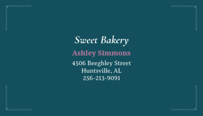 Bakery Business Card Maker for Minimalist Designs