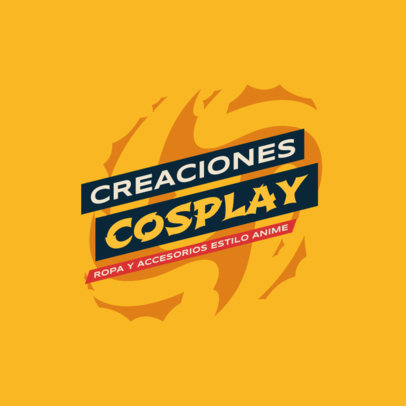 Online Logo Maker with Bold Typographies for an Anime Clothing Store