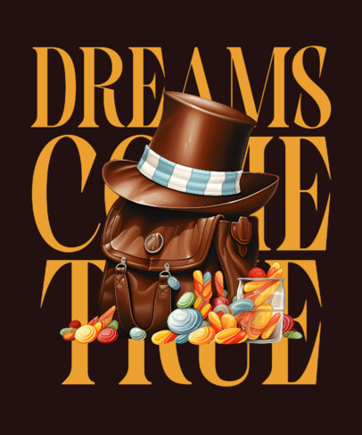 AI-Generated T-Shirt Design Creator Featuring a Quote Inspired by Wonka