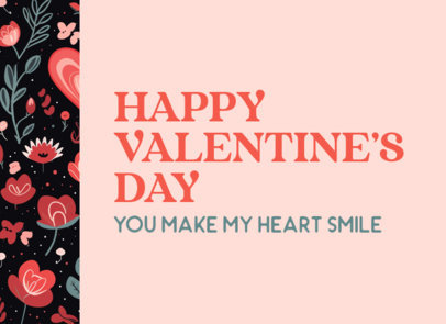 Greeting Card Creator Featuring a Quote to Wish a Happy Valentine's Day 4272g-6062