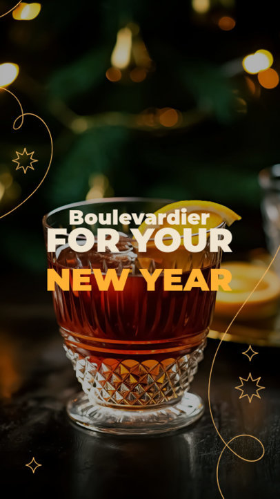 Instagram Story Maker With a Boulevardier Recipe for NYE