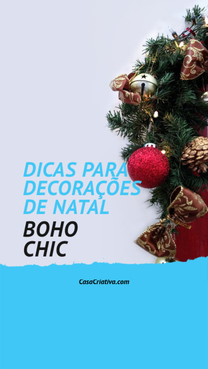 Instagram Story Generator for a Christmas Boho Chic Decoration 6172q