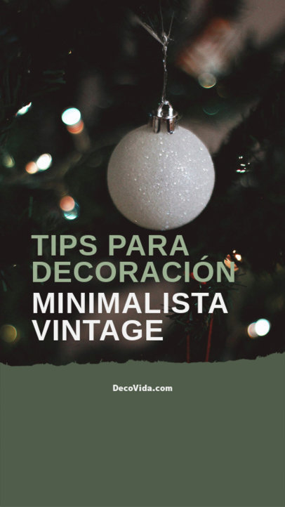 Christmas Instagram Story Maker With Vintage Minimalist Decor Tips 6172d