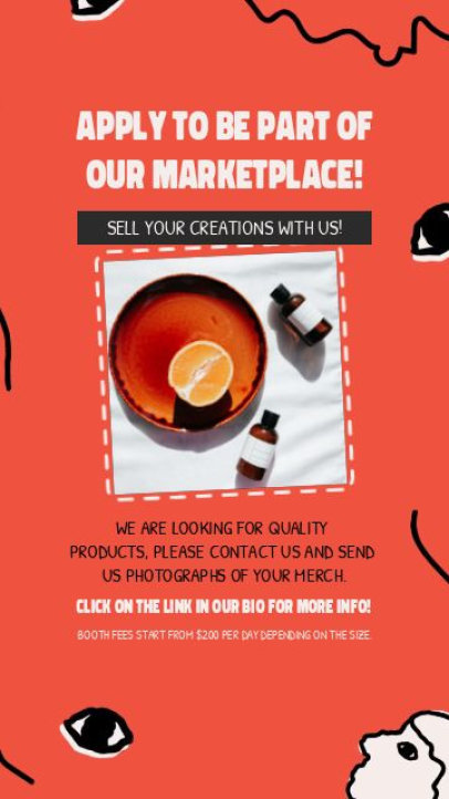 Instagram Story Video Generator for an Artisanal Marketplace Announcement 7375