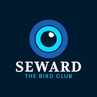 Online Logo Creator with a Lens Graphic for a Birders Club