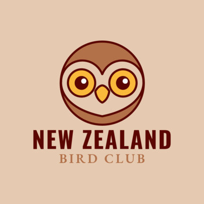 Logo Maker with an Owl Graphic for a Birdwatching Organization
