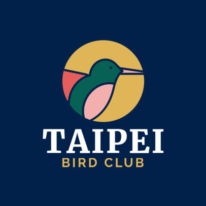 Twitchers Club Logo Generator Featuring an Illustrated Bird
