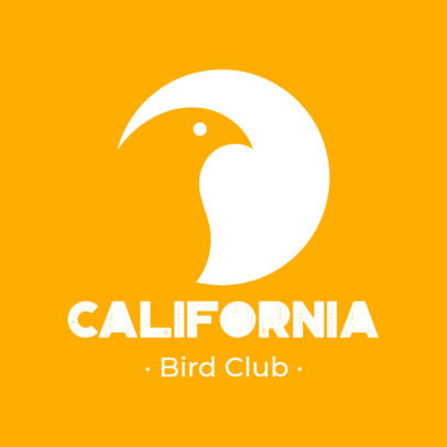 Logo Template for a Birders Club with an Abstract Graphic