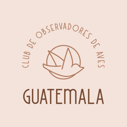 Twitchers Association Logo Creator with a Flying Bird Silhouette