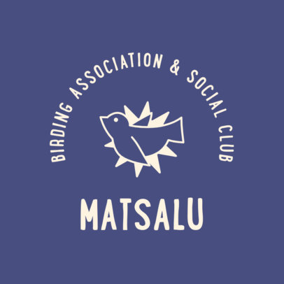 Logo Template Featuring a Bird Graphic for a Birders Club