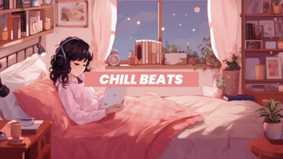 YouTube Thumbnail Design Generator for a Chill Beats Channel