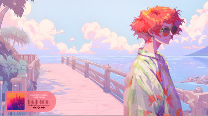 Anime Twitch Screen Maker for Musician Streamers 6706d