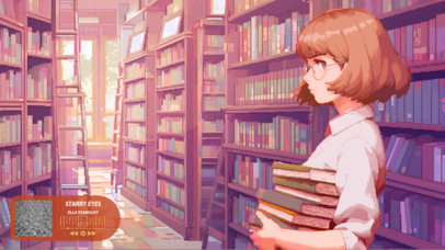 Illustrated Twitch Screen Generator for Musicians With an Anime Graphic 6706e