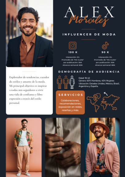 Media Kit Generator for a Fashion Influencer