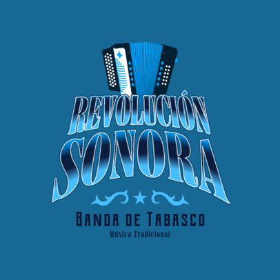 Music Logo Template for a Regional Traditional Band 6202g