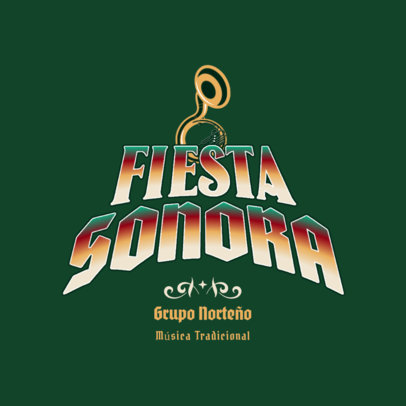 Logo Maker Featuring a Norteno Theme for Regional Music 6202h