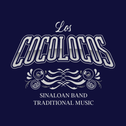 Traditional Mexican Music Group Logo Creator Featuring Bold Typefaces 6203f