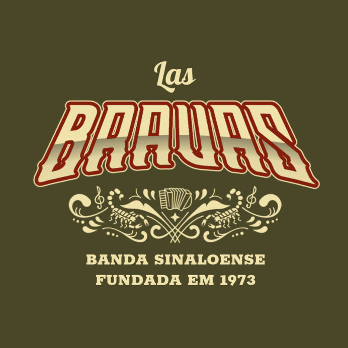 Logo Generator for a Sinaloense Mexican Music Band with an Accordion Icon