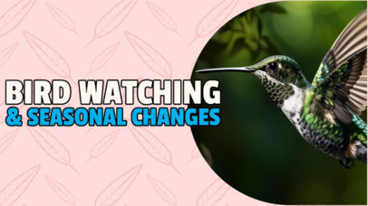 YouTube Thumbnail Generator for a Bird Watching-Themed Channel
