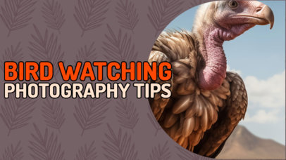 Photography Tips YouTube Thumbnail Generator for Bird Watching