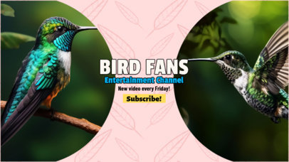 YouTube Banner Generator for a Bird Watching Enthusiasts 6059a