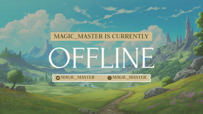 Twitch Offline Banner Generator With a Dragon Quest-Inspired Theme 5825l-6079