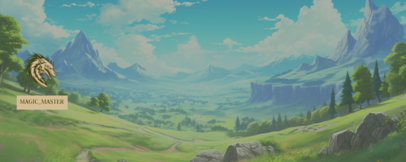Twitch Profile Banner Generator Inspired by Dragon Quest 5825l-6079