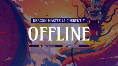 Dragon Quest-Inspired Twitch Offline Banner Maker for Gamers 5825k-6079