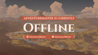 Illustrated Twitch Offline Banner Maker Inspired by Dragon Quest 5825o-6078