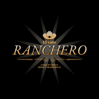 Online Logo Maker for a Regional Mexican Music Group with a Sombrero Graphic