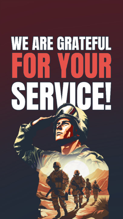 Patriotic Instagram Story Generator With a Veterans Day Quote 6015k-6081