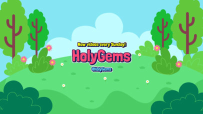 YouTube Banner Maker for a Kids' Christian Channel
