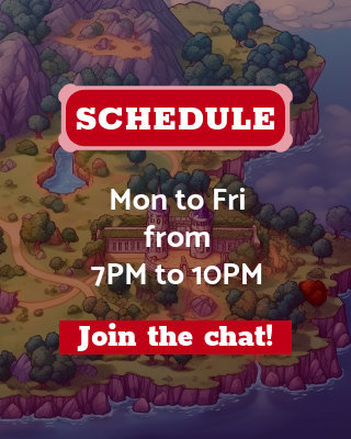 Twitch Info Panel Template With Graphics Inspired by Dragon Quest and a Game Schedule
