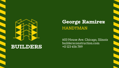 Business Card Maker for a Professional Handyman