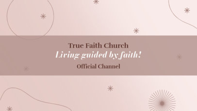 YouTube Banner Maker for a Christian Faith-Themed Channel