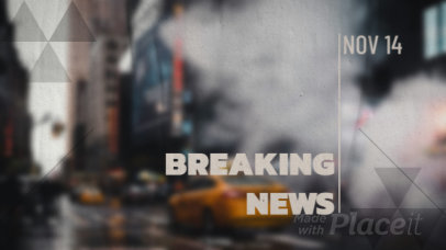 Intro Video Generator a Cardboard Texture for a Breaking News Channel