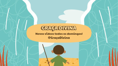 Christian YouTube Banner Generator With a Biblical Graphic for Children