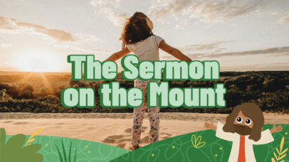 YouTube Thumbnail Creator Featuring a Faith Theme for Children