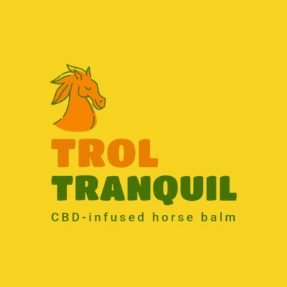 CBD-Infused Treats Brand Logo Maker Featuring a Sleeping Bunny Graphic