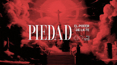 Modern YouTube Cover Banner Generator Featuring a Christian Worship Theme