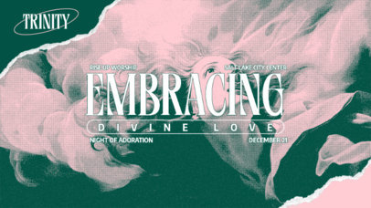 YouTube Thumbnail Template for a Church's Night of Adoration