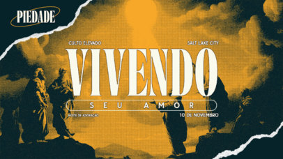 YouTube Thumbnail Creator for a Church's Special Worship Event