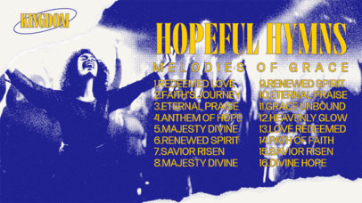 YouTube Thumbnail Creator for a Worship Channel With Christian Hymns