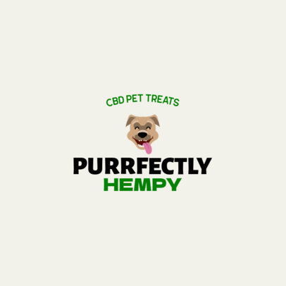 Logo Maker for a Dog's CBD Pet Treats Brand